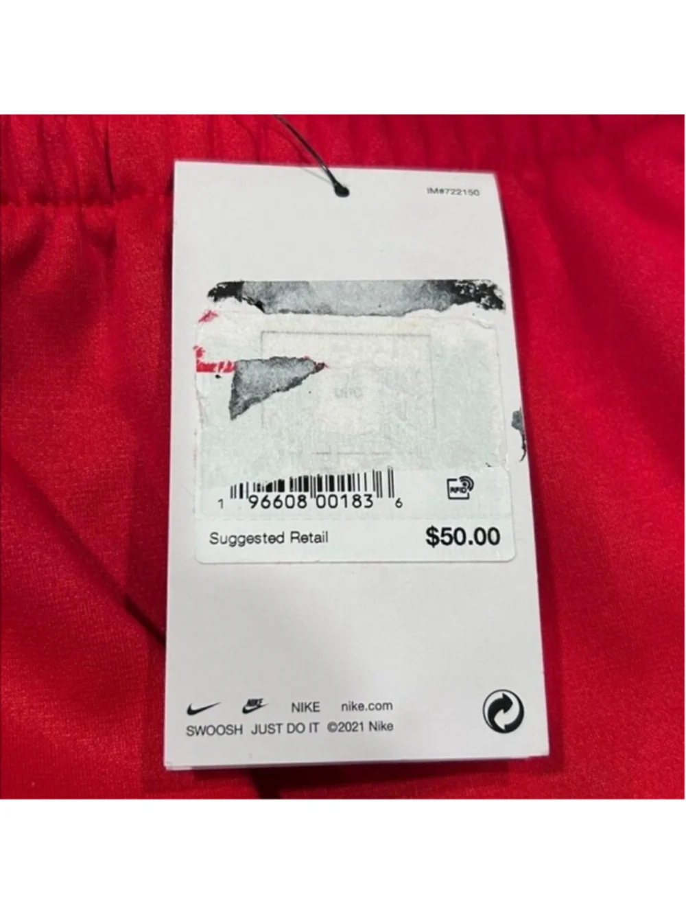 Nike Therma-FIT Kids Training Pants XL Red Athletic Joggers Standard Fit